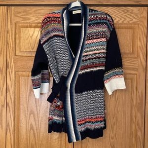 Anthropologie wrap sweater